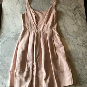 Peony Pink Pleated Bodice Dress